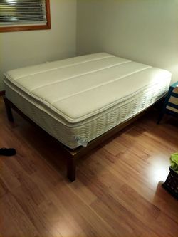 Keetsa Pillow Plus full size mattress and frame