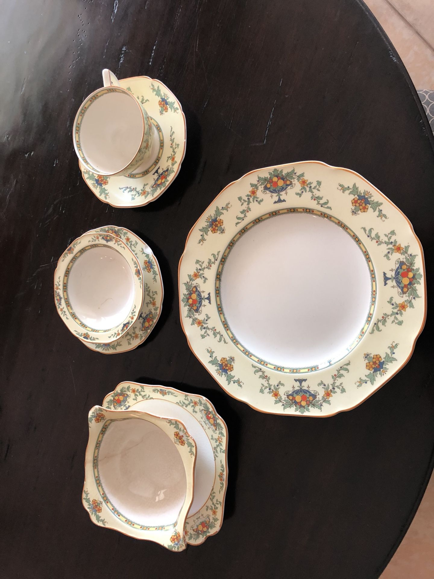 Crown Ducal Ware 8 Place Setting China Set