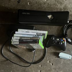 Xbox 360 With Games And One Control
