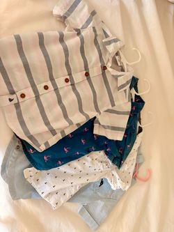 Kids Button-Up Shirts Bundle – 4 Pieces