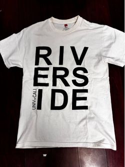 University of riverside white tee shirt