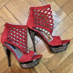 women suede sexy high heel sandals