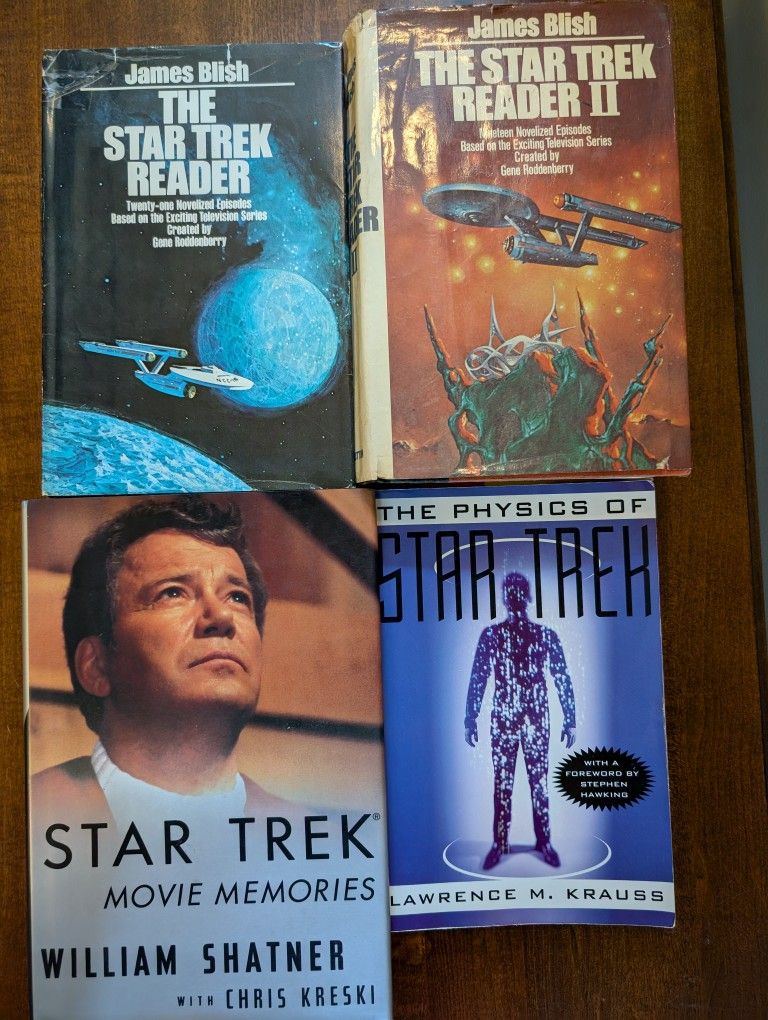 Vintage Star Trek Books Lot of 4