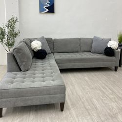 Z Gallerie Vapor Style Daybed Sectional Couch