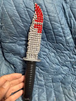 “Custom ghost face Knife made of diamonds