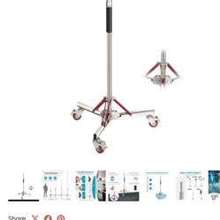 Newwer heavy duty Tripod Stand with 360° Casters stand (on wheels)