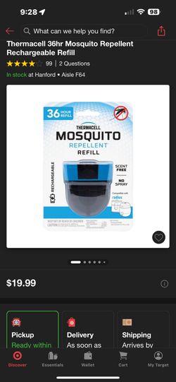 Thermacell Mosquito Repellent Refill Cartridge 