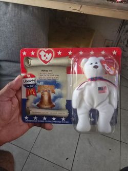 Ty McDonald's teenie beanie babis liberty the bear