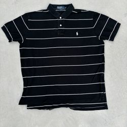 Black and white Polo Ralph Lauren polo shirt size Large