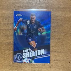 2022 TOPPS CHROME MLS KHIEY SHELTON NUMBERED /199 CARD 
