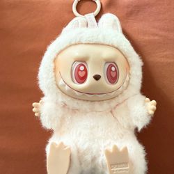 Pop Mart Pink Labubu  Have A seat Dada With Heart Eyes. 