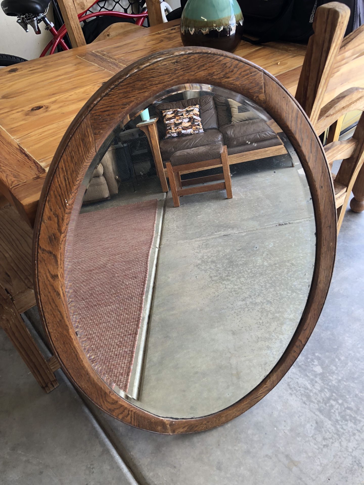 Antique Oval Mirror