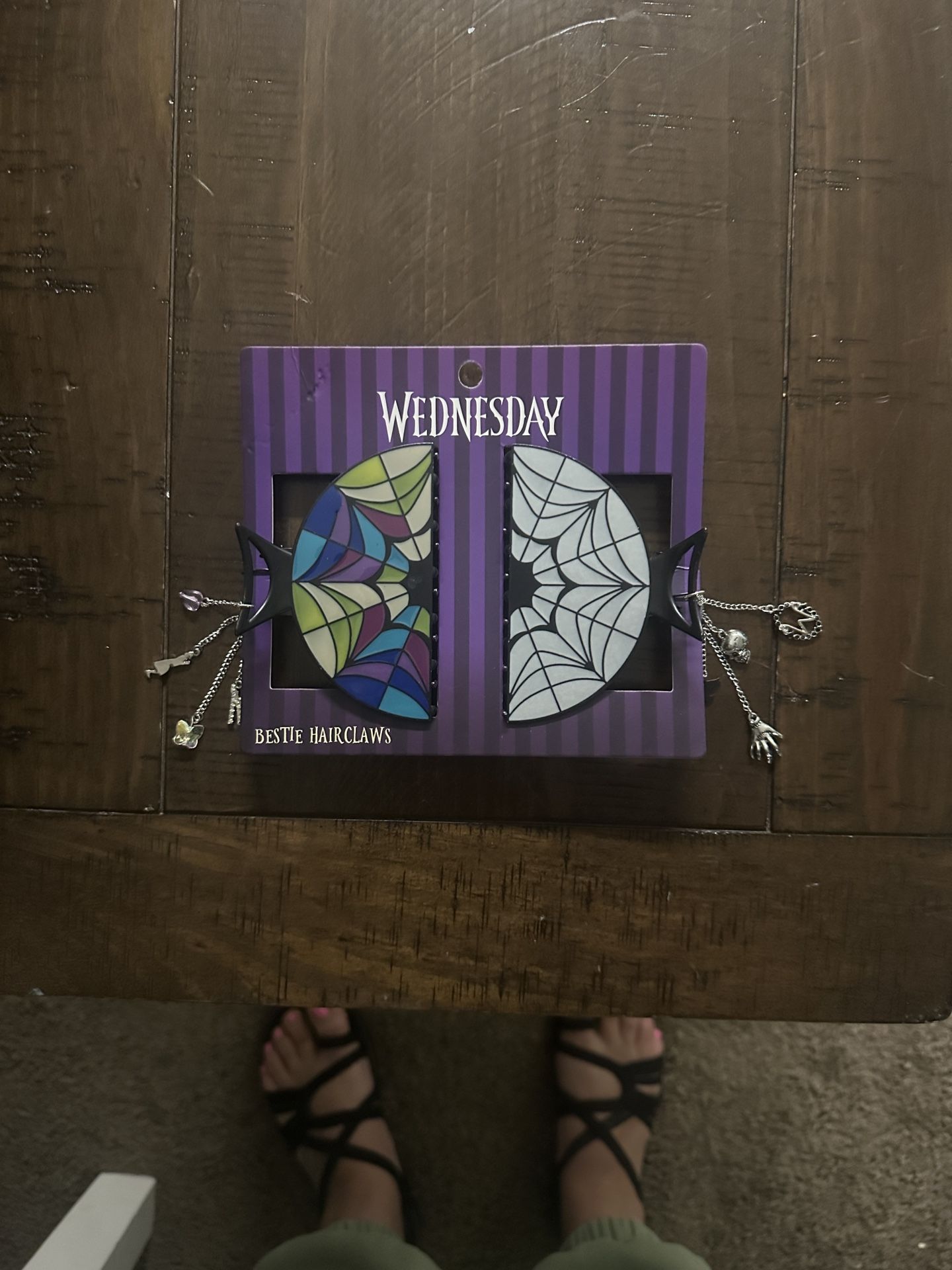 Wednesday Best Friend Clip With Hanging Charms