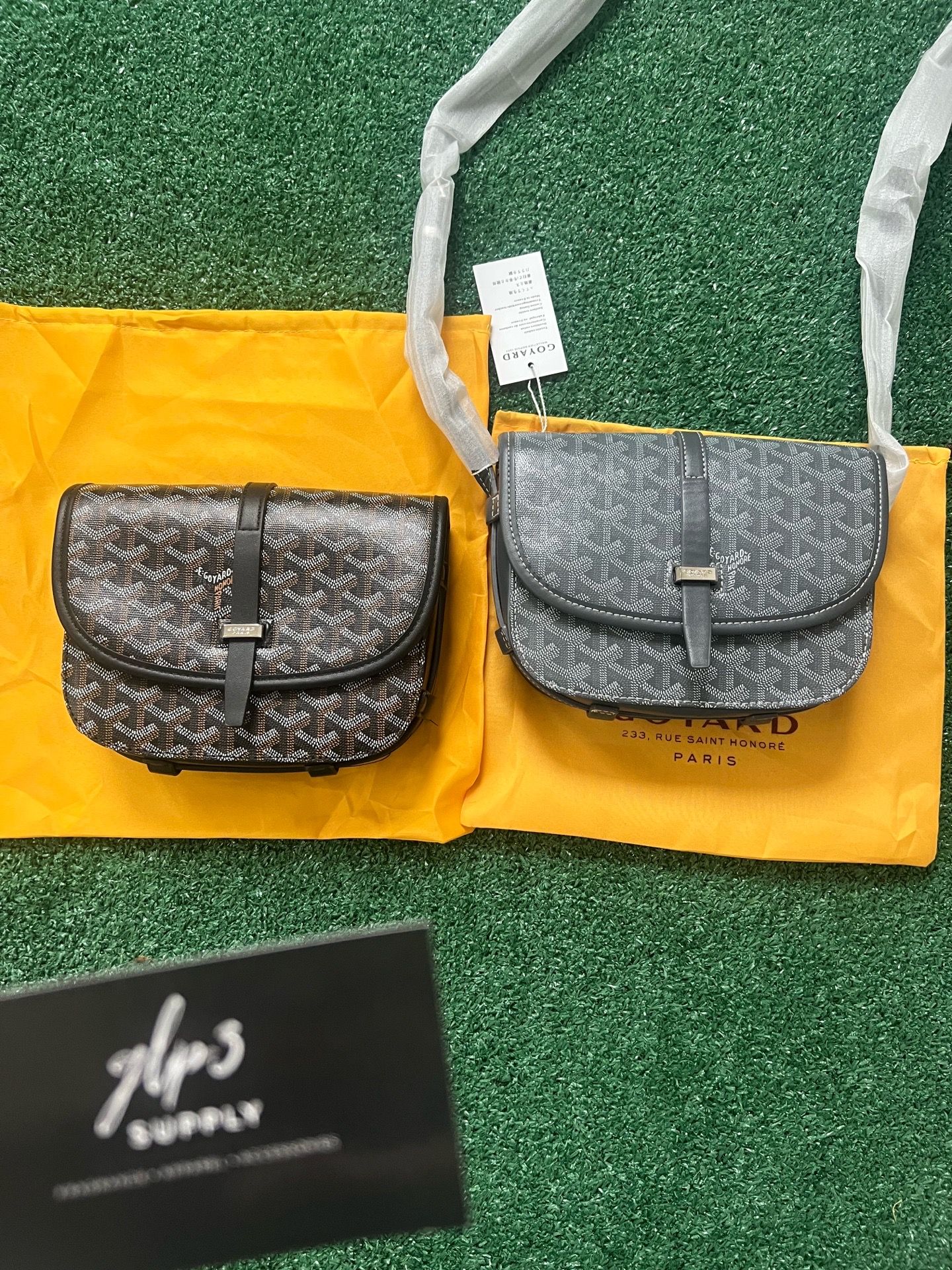Black & Gray monogram shoulder bag (brand new)