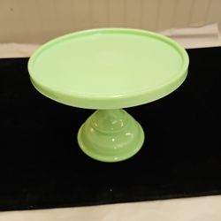 Jadite Pedistal Cake Plate - Shelton 