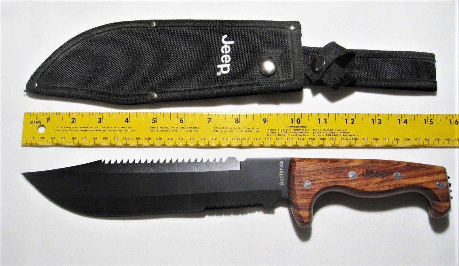 JEEP BADLANDS 15" FIXED BLADE KNIFE