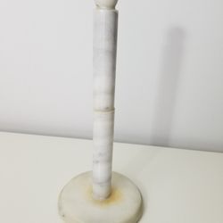 Marble White Paper Towel Holder Stand