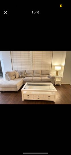 Sectional with tables