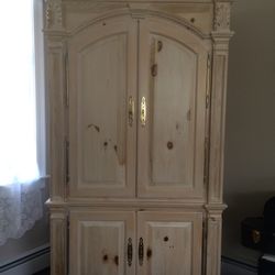French Country/Farmhouse Armoire and Coffee Table