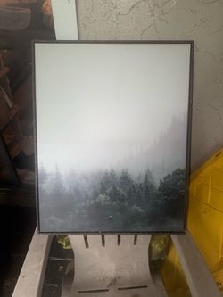 Misty Forest canvas wall art