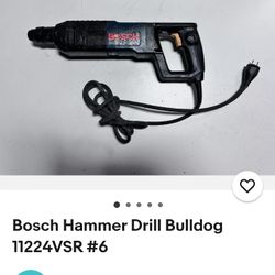 Used Bosch Bulldog Hammer Drill 