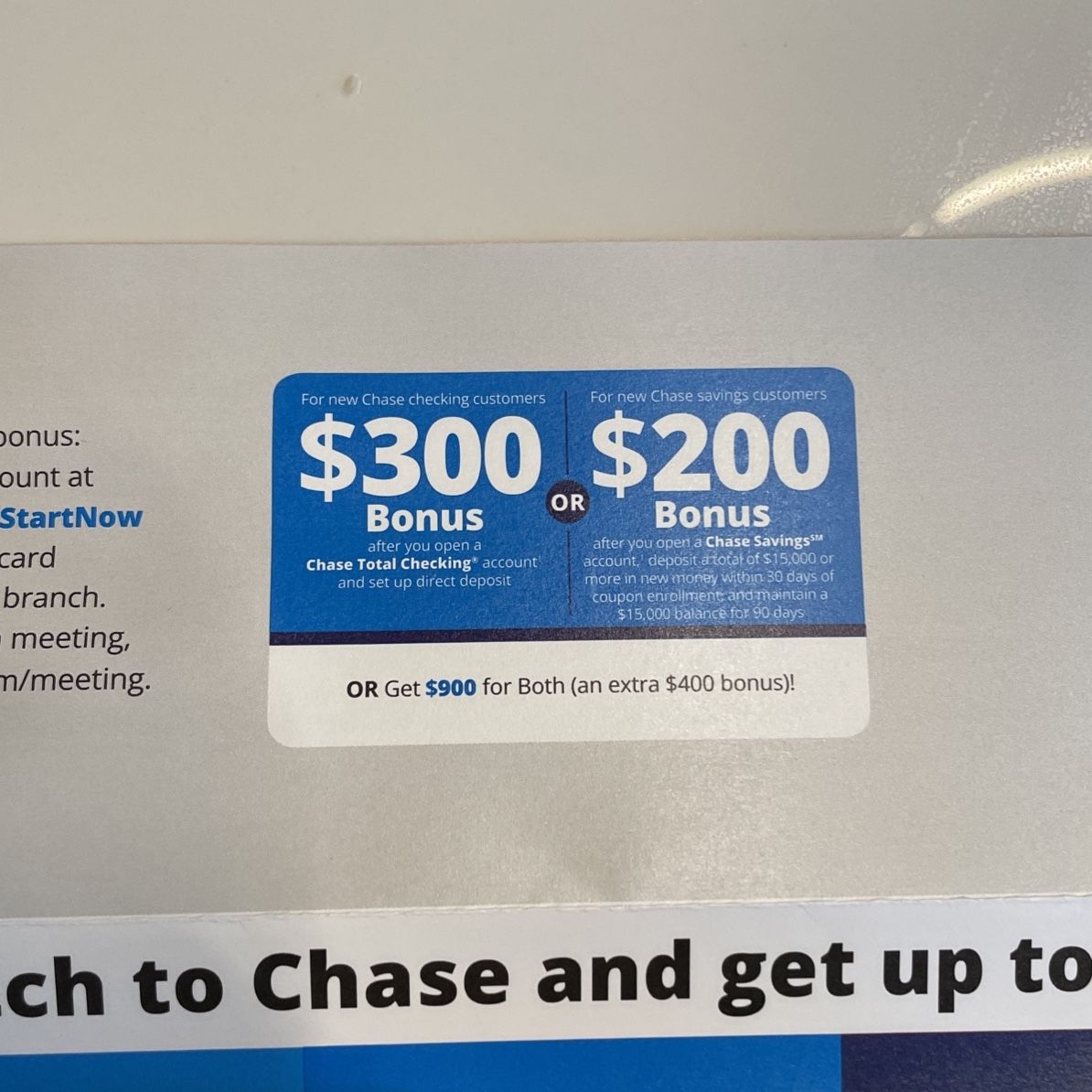 Chase $300 cheap coupon