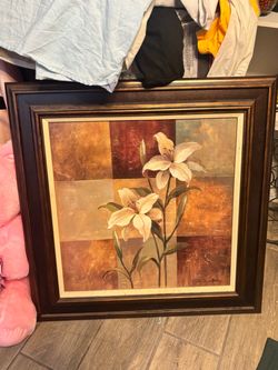 Framed Floral Wall Art Print