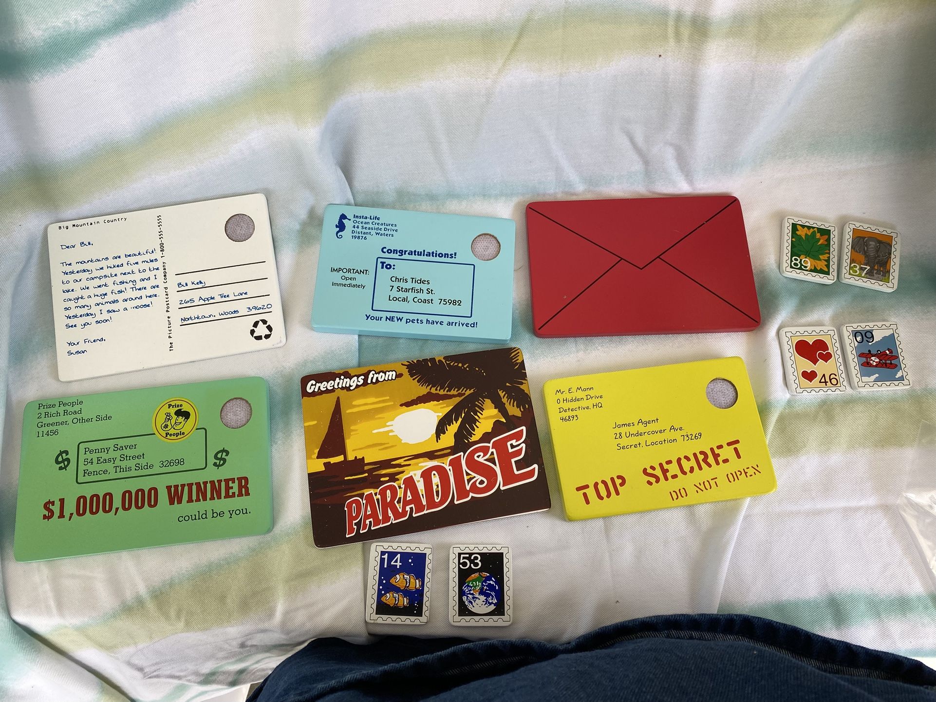 Postage Stamp With Postcard Magnets (educational)