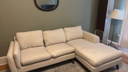Cream sectional couch
