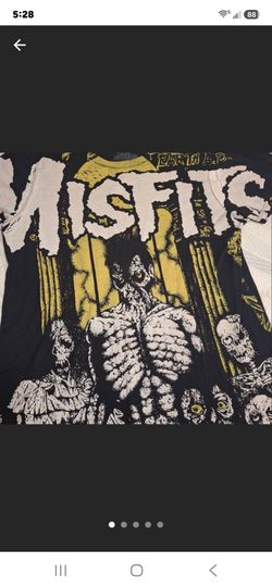 Misfits Band T Shirt Men's Size Medium Black Punk Music Goth Emo Speed Metal