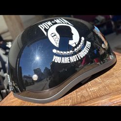 Daytona POW-MIA “YOU ARE NEVER FORGOTTEN” Veteran Appreciation Motorcycle Skullcap Helmet