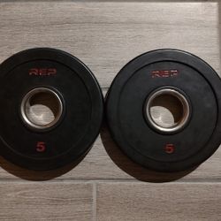Pair of 5 lb REP Fitness Weight Plates