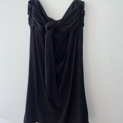 Black Strapless Cocktail Dress