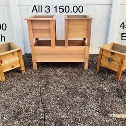 Handcrafted And Custom Made Cedar Planters. 1yr Warranty. Located In The Springs 