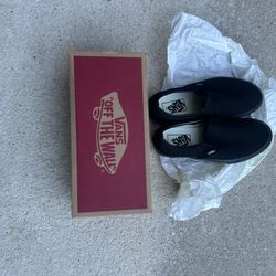 Vans Slip-On Skate Shoe - Black Monochrome