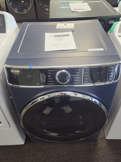 Profile 7.8 cu. ft. vented Electric Dryer in Sapphire Blue with Steam and Sanitize Cycle, ENERGY STAR