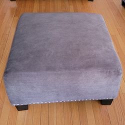Gray Ottoman Foot Rest