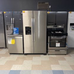 New 3 Piece Appliance Bundle Deal Refrigerator Stove Dishwasher‼️‼️