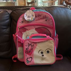Pets 2 Backpack And Lunch Bag New With Tags
