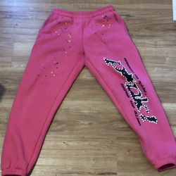 Pink Spider Sweatpants 