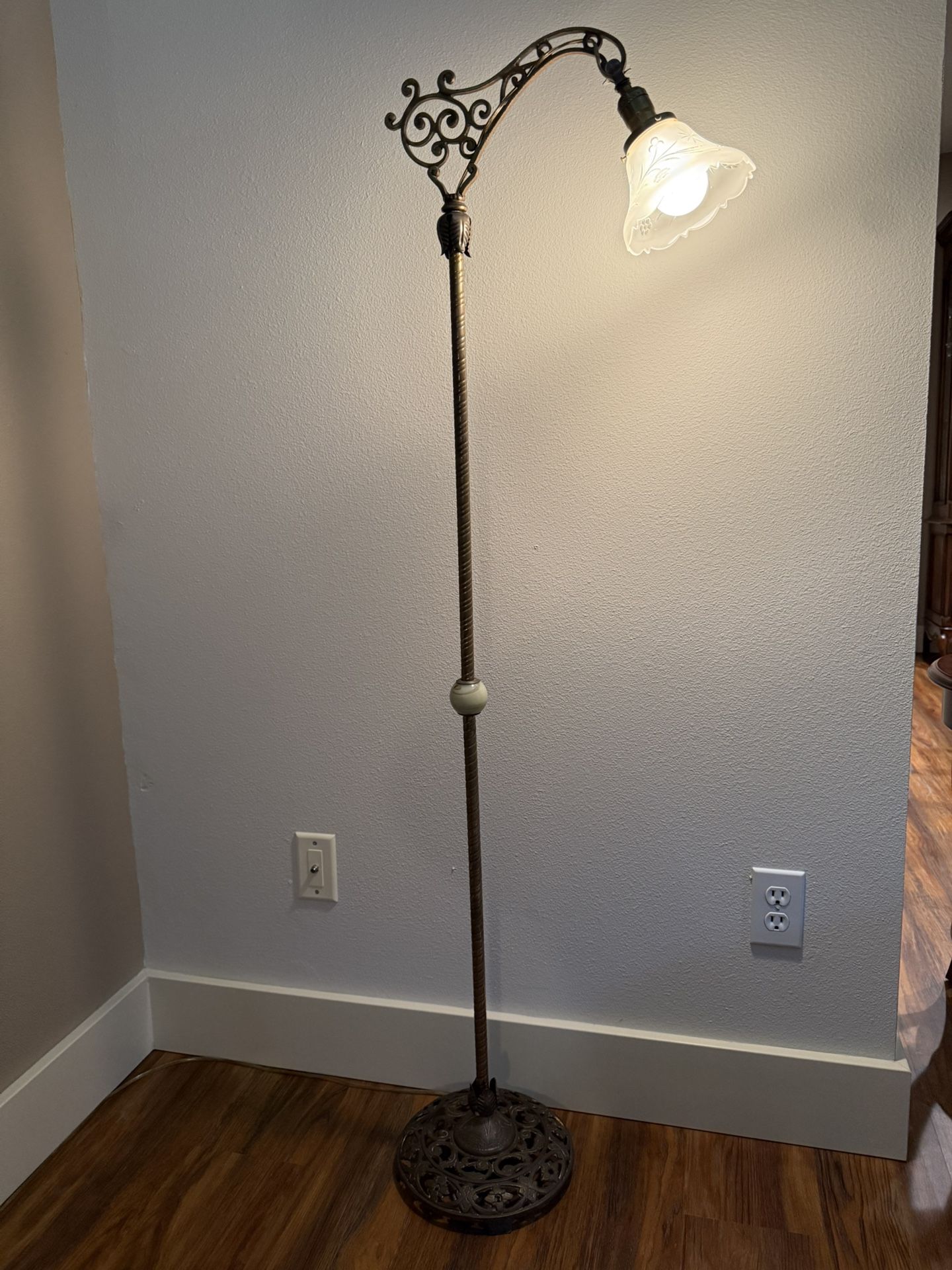 Antique Brass Floor Lamp