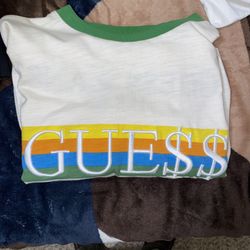 Guess A$AP Rocky Green Ringer T Shirt