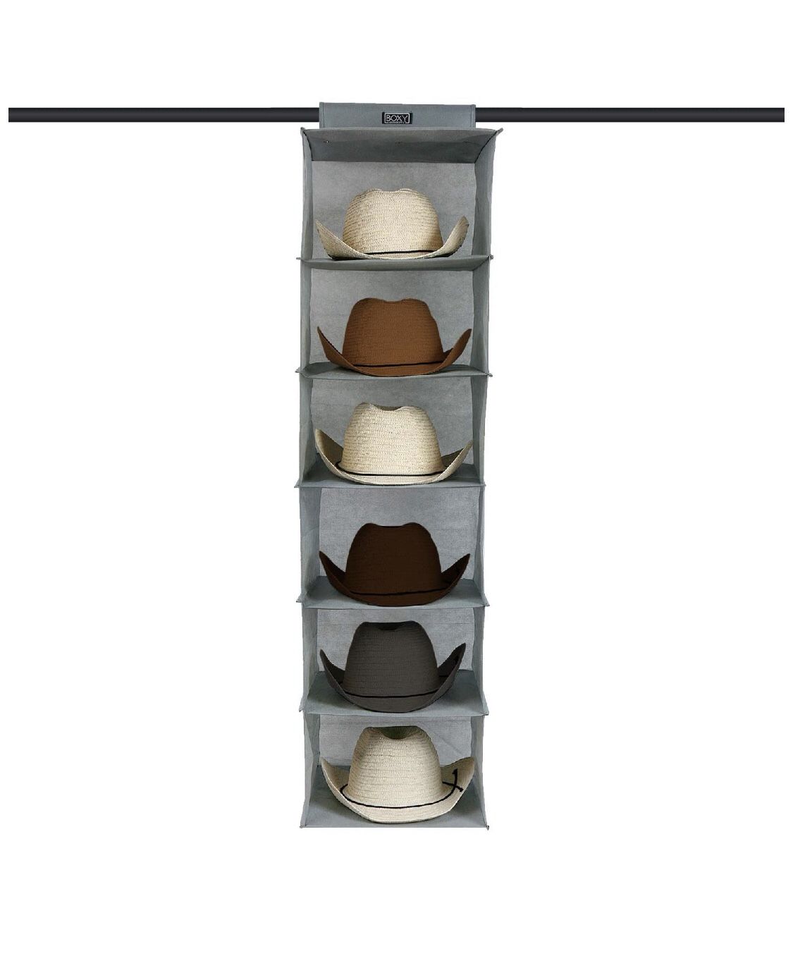 Cowboy Hat Rack for Closets (6 Shelves) -