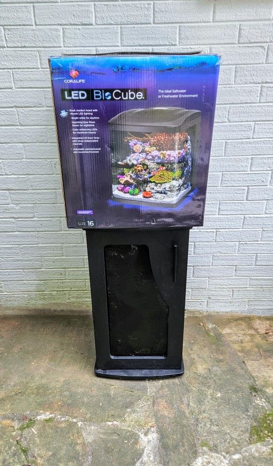 Coralife BIO CUBE Aquarium 16 With Stand