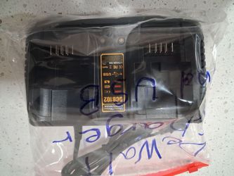 Yuniversal dual charger for Dewalt battery with 2  USB  ports