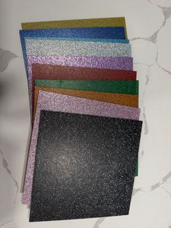 10 Glitter Acrylic 1/8” Thick Sheets