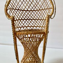 Small Wicker Plant Stand $15