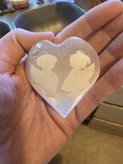 Selenite Angel Heart