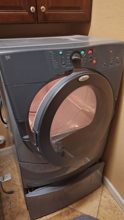 Whirlpool Duet Front-Load Dryer with Pedestal