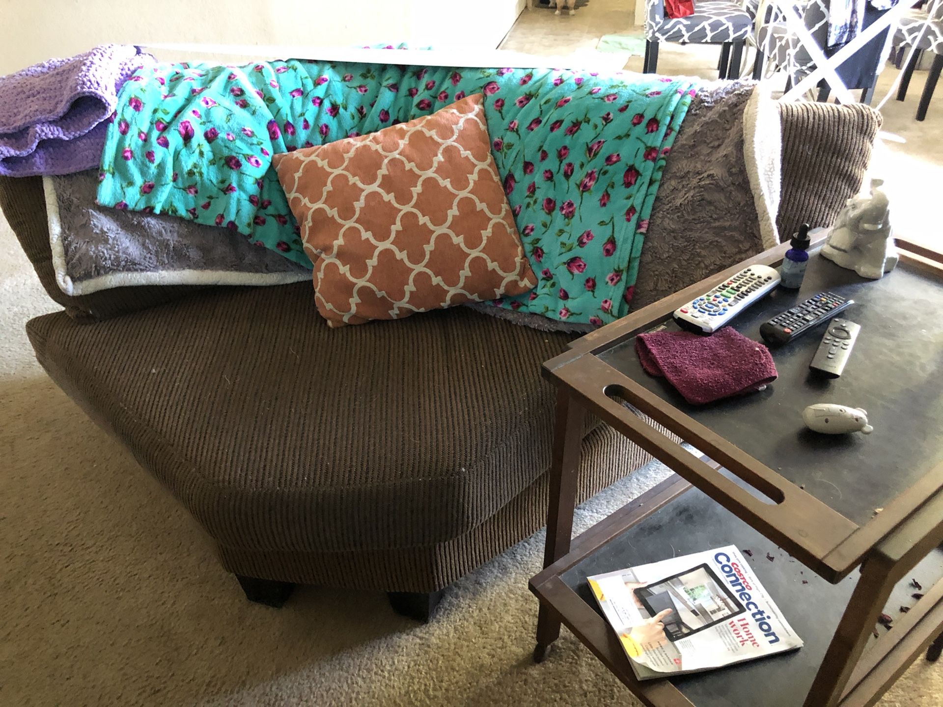 Need To Sell! New Furniture Is Waiting!! Weekend soecial $40 OBO….Sofa, Oversized Chair and Large Ottoman I…Very Comfy